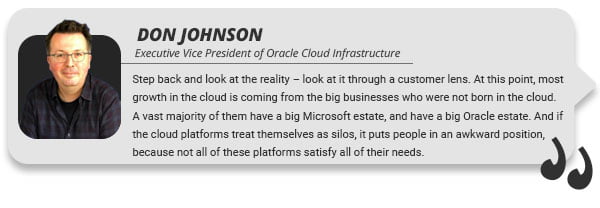 Don Johnson, Executive Vice President of Oracle Cloud Infrastructure
